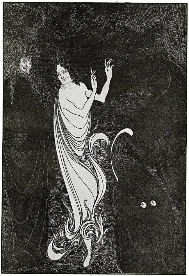 Fourth Tableau of Das Rheingold Aubrey Beardsley