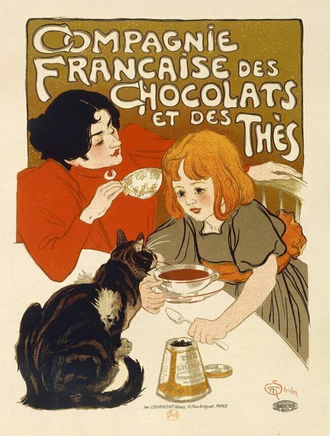 French company of chocolates and teas Théophile Alexandre Steinlen