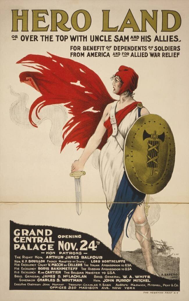 French Hero Land Poster anonymous