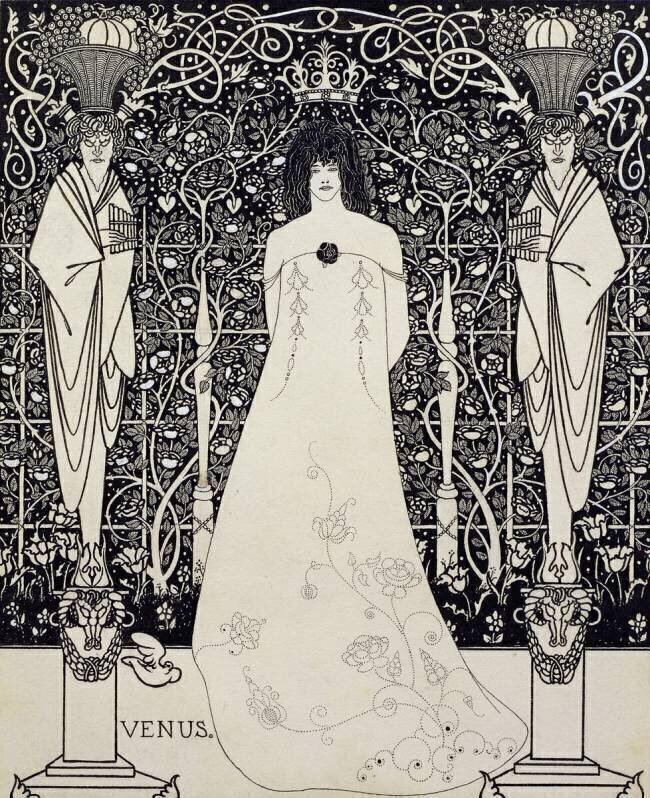 Frontispiece for "Venus and Tannhauser"  Aubrey Beardsley