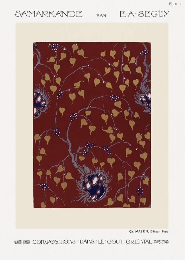 Fruit Pattern. Samarkand: 20 Colour Compositions in the Oriental Style Émile-Allain Séguy