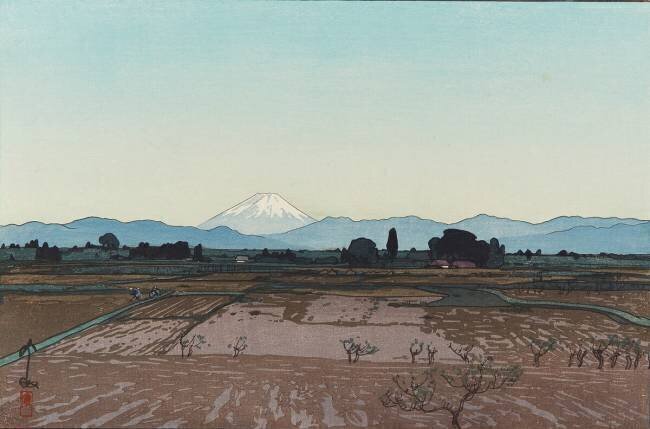 Fuji from Musashino Hiroshi Yoshida