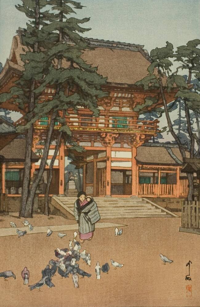Gion Shrine Gate Hiroshi Yoshida