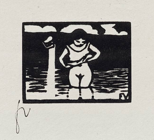 Girl Removing her Shirt Félix Vallotton