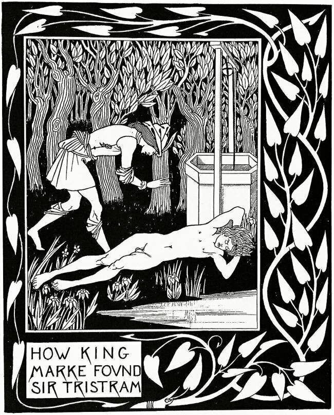 How King Marke Found Sir Tristram Aubrey Beardsley