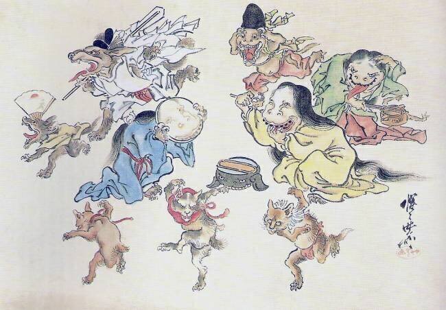 Hyakki Yako Kawanabe Kyosai