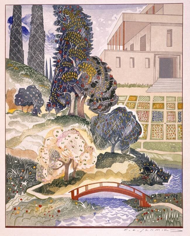 Illustration from 'Kim' François-Louis Schmied