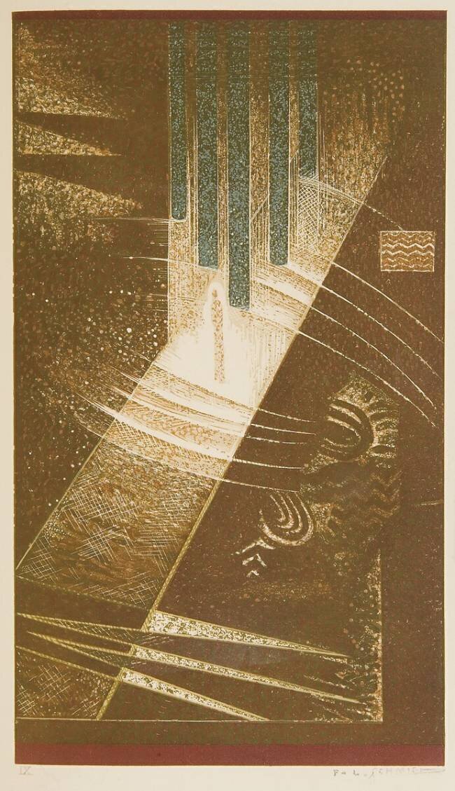 Illustration from 'The Book of Truth of Speech' by Jean-Claude Mardrus François-Louis Schmied