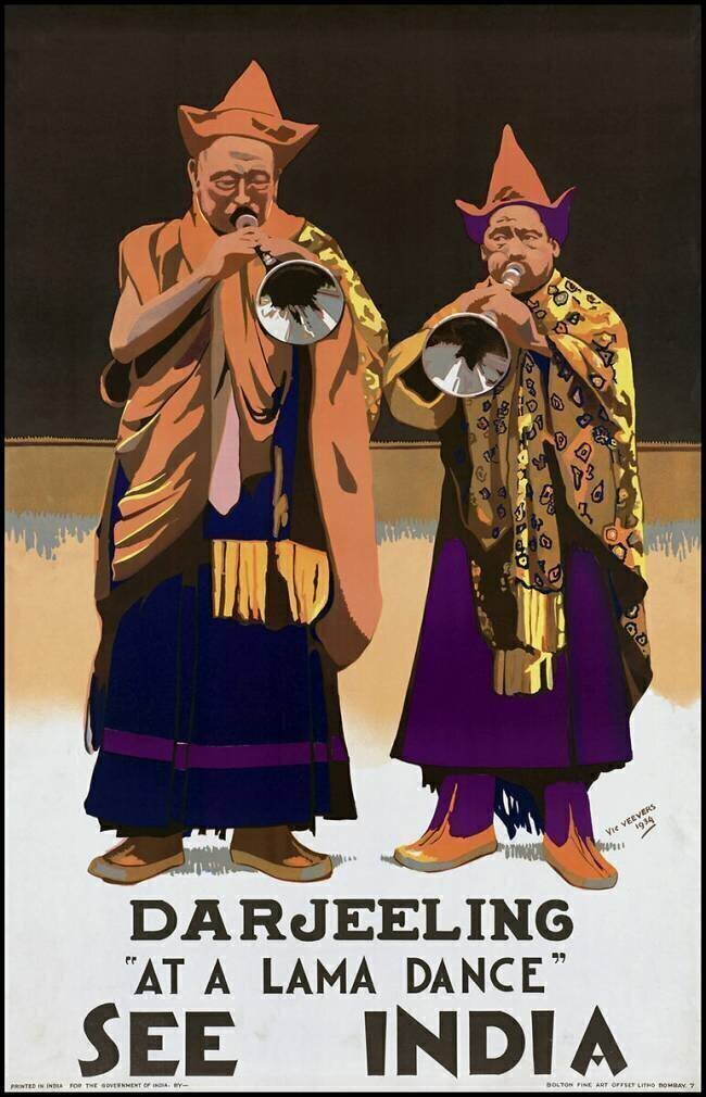 India: 'See India' Darjeeling - 'At a Lama Dance' anonymous