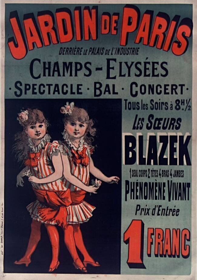 Jardin de Paris : Les Soeurs Blazek Jules Chéret
