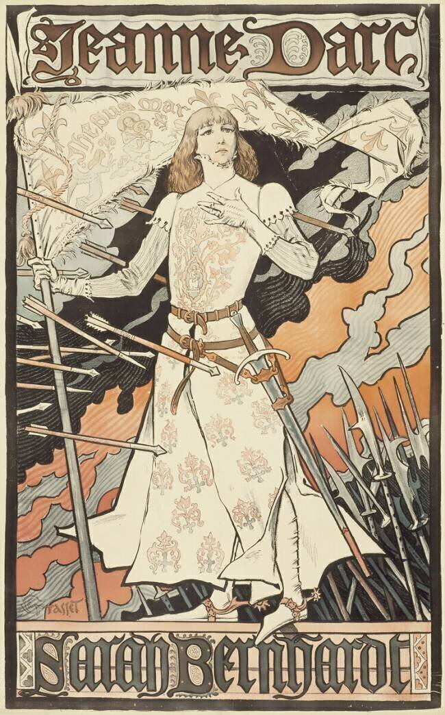 Jeanne d'Arc. Sarah Bernhardt Eugène Grasset