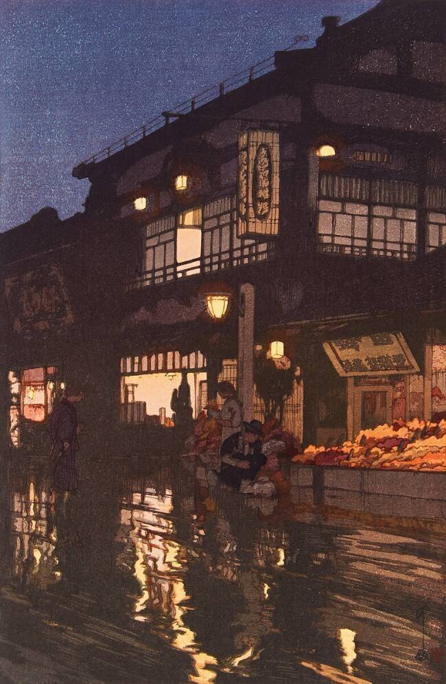 Kagurazaka dori Hiroshi Yoshida