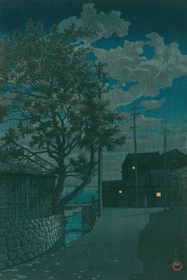 Kamezaki in Owari Province Hasui Kawase