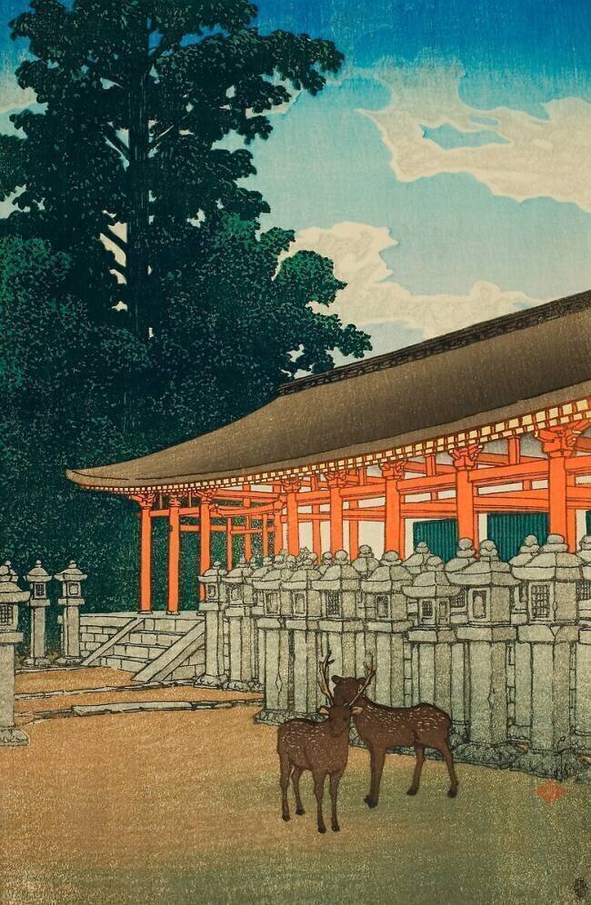Kasuga Shrine, Nara Hasui Kawase
