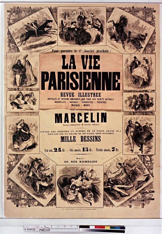 La Vie parisienne, revue illustrée... Emile Marcelin