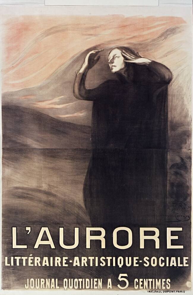 L'Aurore littéraire, artistique, sociale : journal quotidien à 5 centimes Eugène Carrière