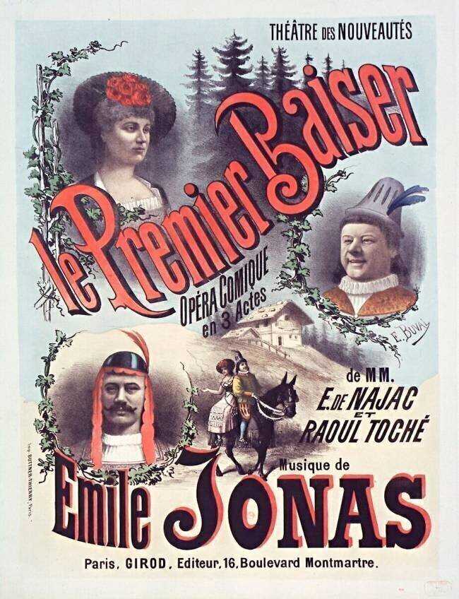 Le premier baiser, opéra comique en 3 actes. Buval E.