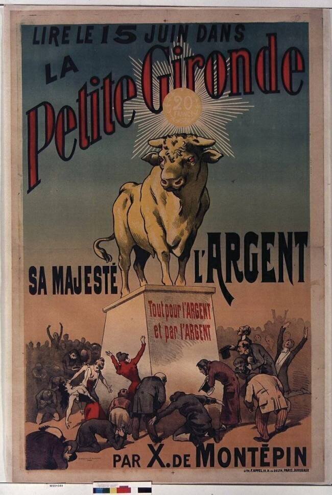 Lire le 15 juin dans la Petite Gironde Sa Majesté l'Argent par X. de Montépin anonymous