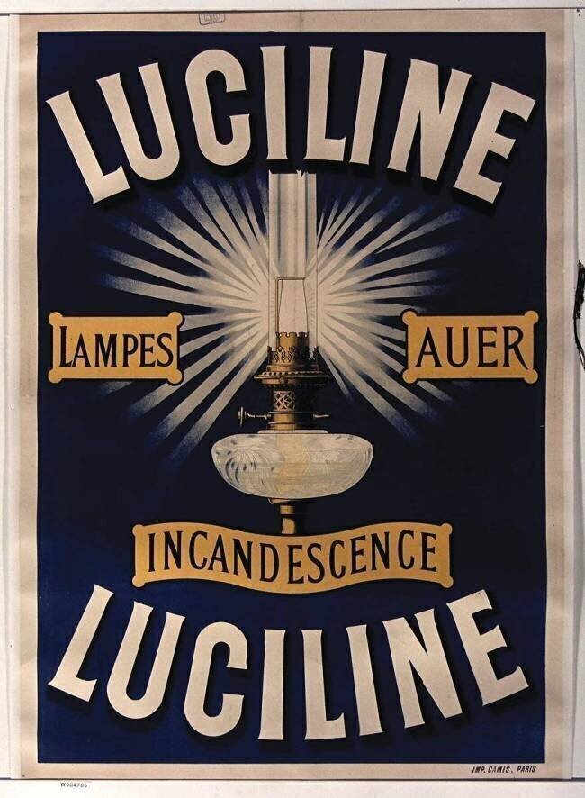 Luciline, Lampes Auer incandescence Luciline anonymous