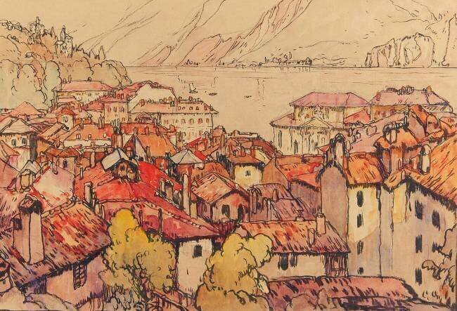 Lugano machi Hiroshi Yoshida