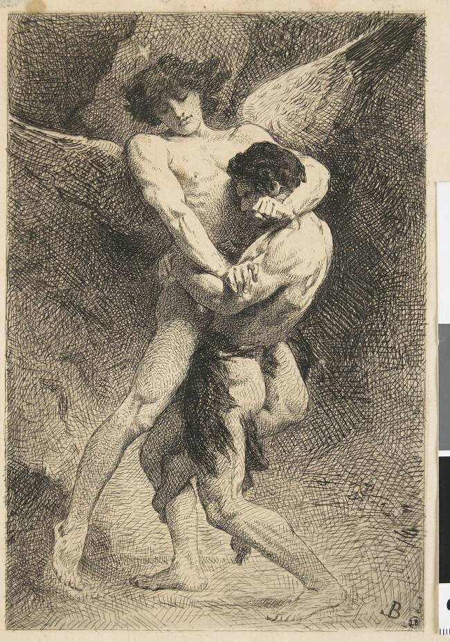 Lutte de Jacob avec l'ange Léon Bonnat