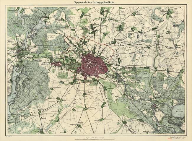 Map of Berlin Leopold Kraatz