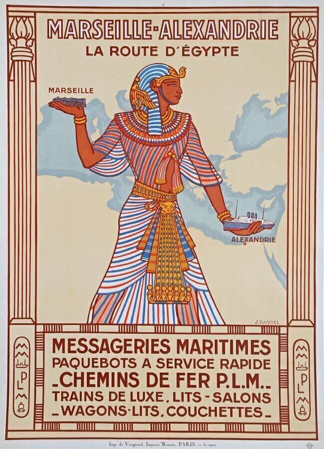 Messageries Maritimes, La route d'Égypte J. Daviel