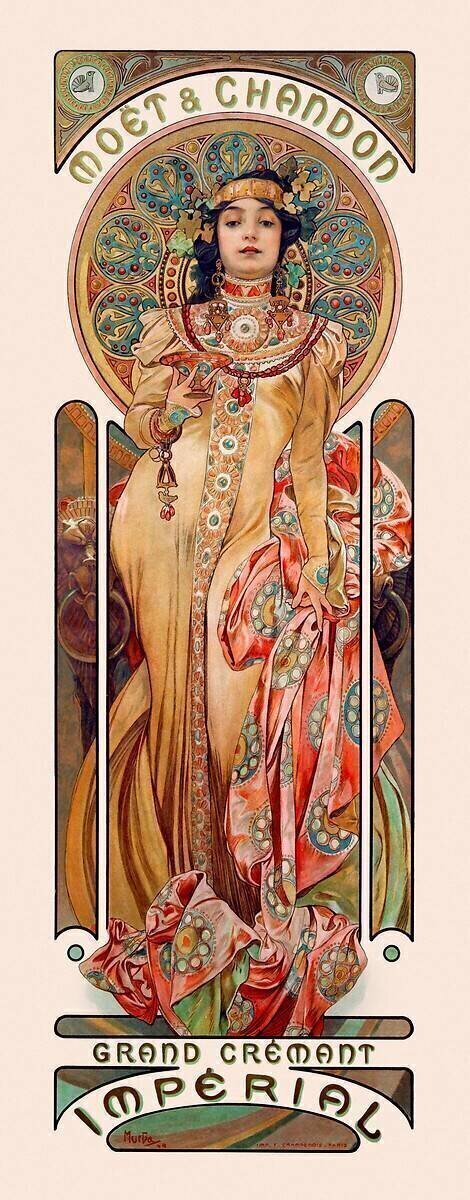 Moët & Chandon : Grand Crémant Impérial Alfons Mucha