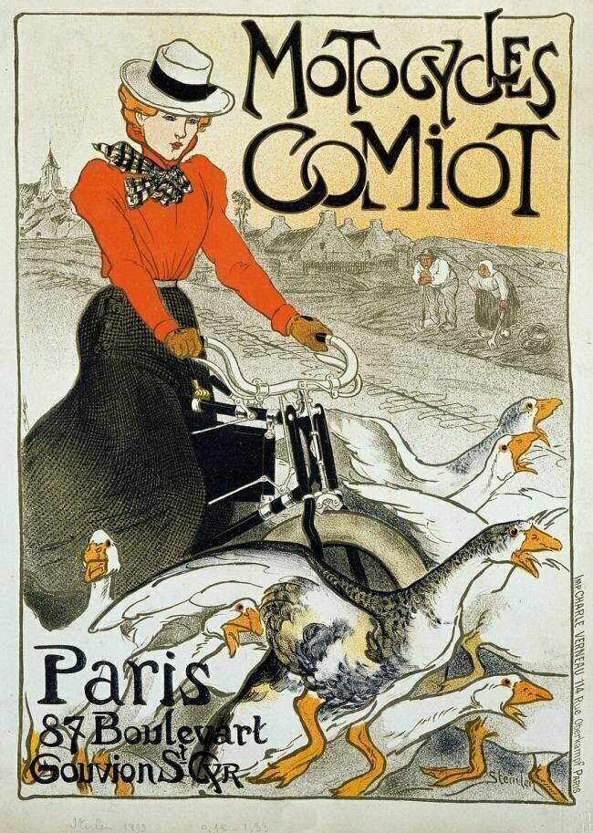 Motocycles Comiot  Théophile Alexandre Steinlen