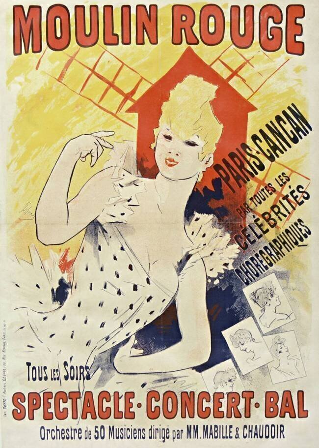 Moulin rouge, Paris-Cancan Jules Chéret