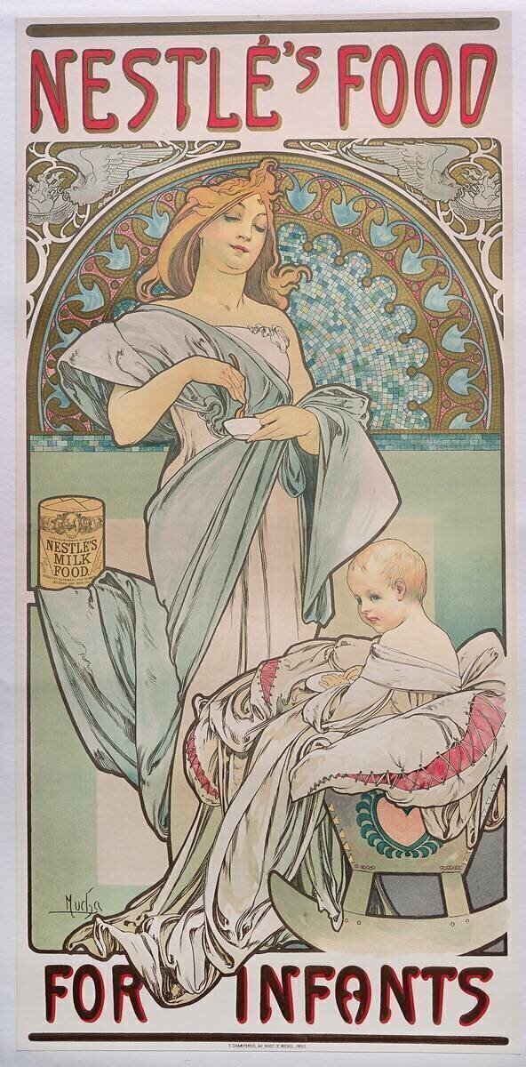 Nestle's Food for Infants Alfons Mucha
