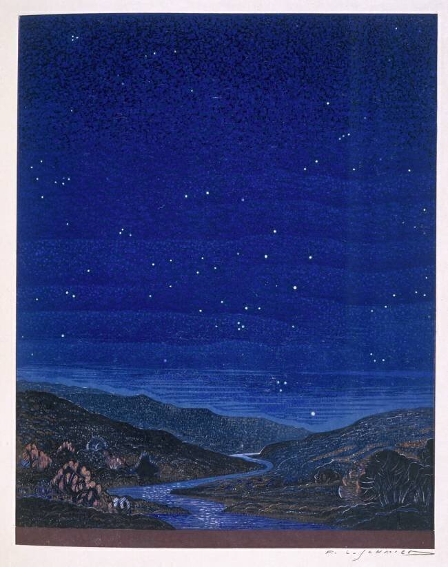 Nocturnal landscape François-Louis Schmied