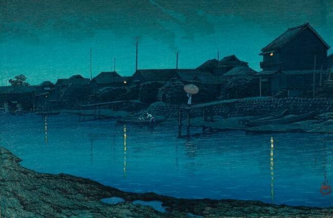 Omori Beach Hasui Kawase