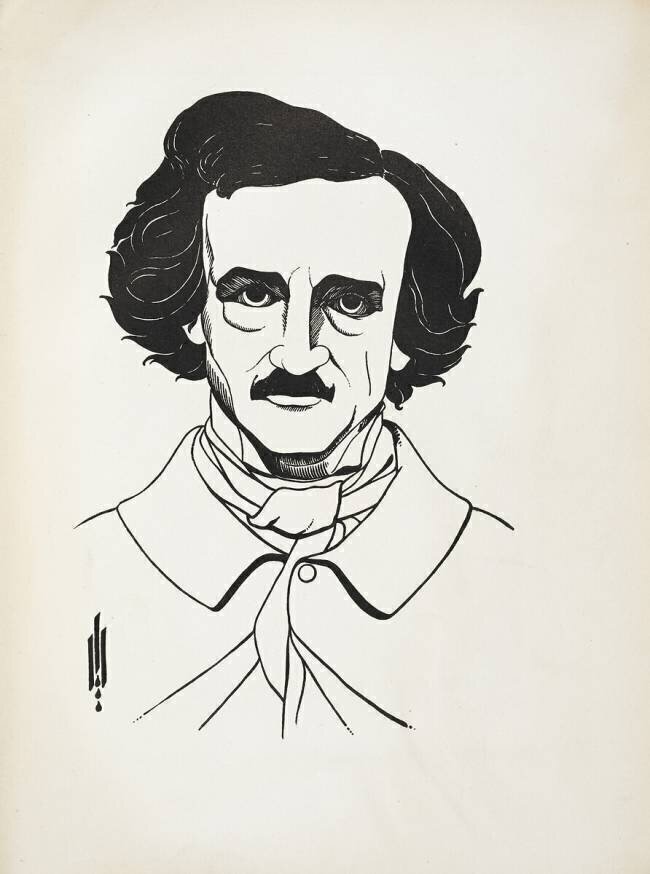 Portrait of Edgar Allan Poe Aubrey Beardsley