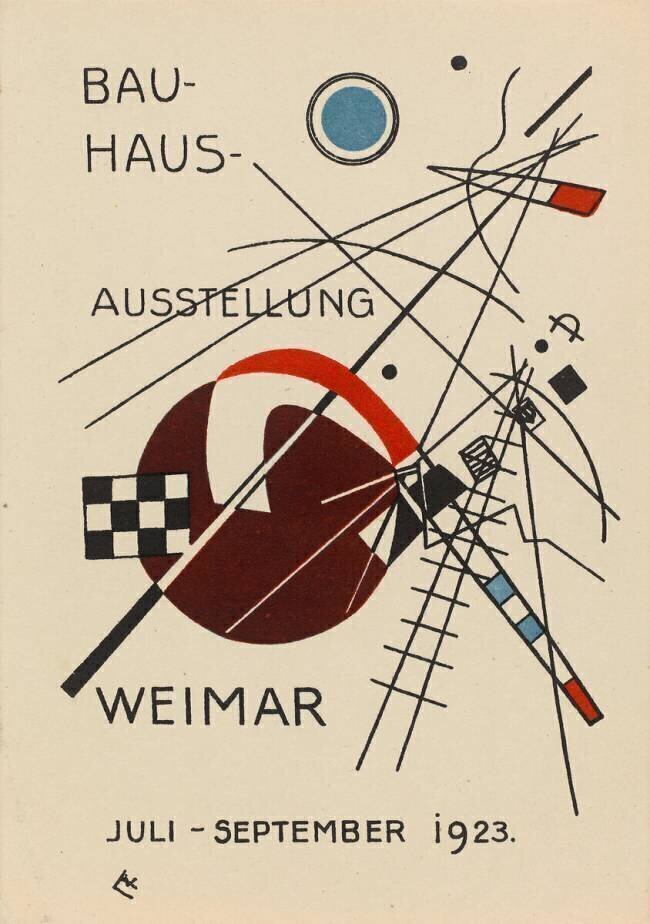 Postcard for the Bauhaus Exhibition, July - September 1923 Wassily Kandinsky