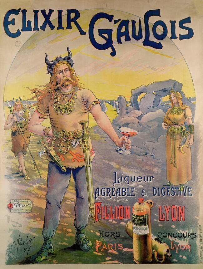 Poster advertising 'Elixir Gaulois' Georges Blott