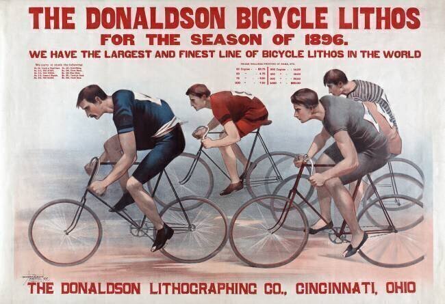 Poster of Racers on a Bicycle Course anonymous