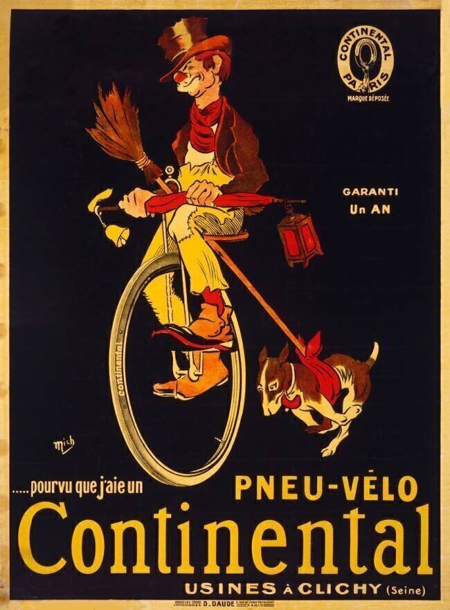 Pourvu que j'aie un pneu-vélo Continental Michel Liebeaux