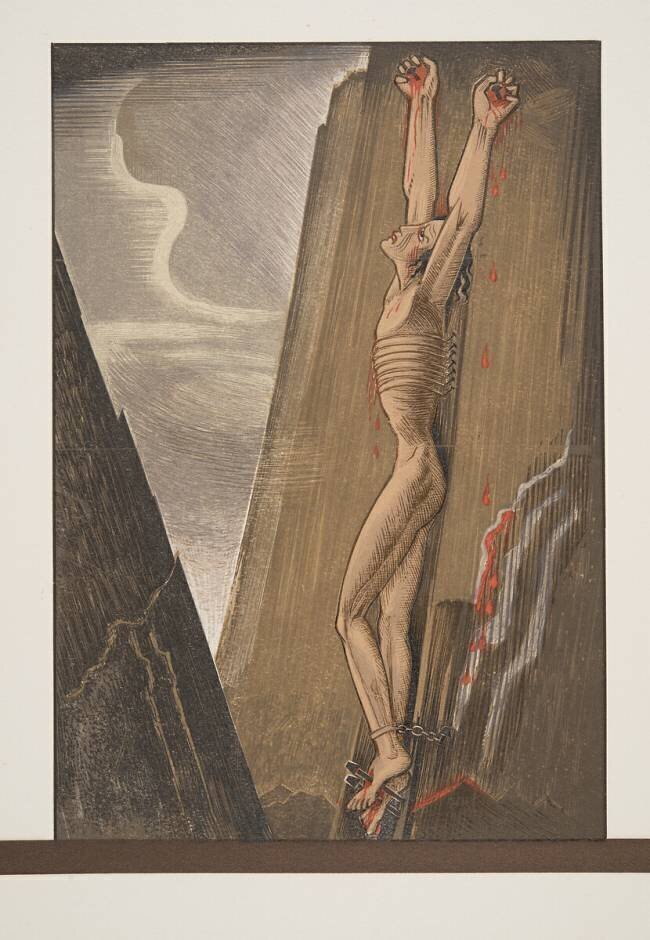 Prometheus nailed to the Rock François-Louis Schmied