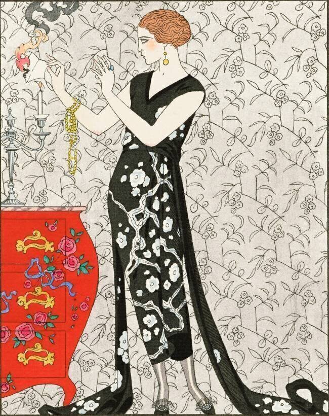 Smoke, Evening dress  George Barbier