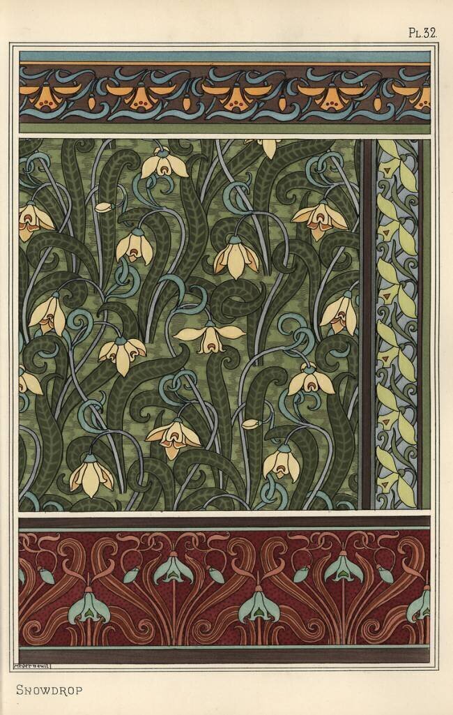 Snowdrop Eugène Grasset