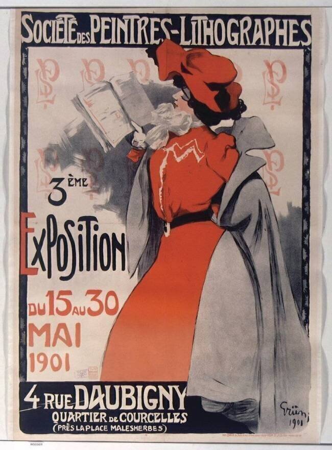 Société des peintres-lithographes, 3eme exposition du 15 au 30 mai 1901, 4 rue Daubigny Jules Grün
