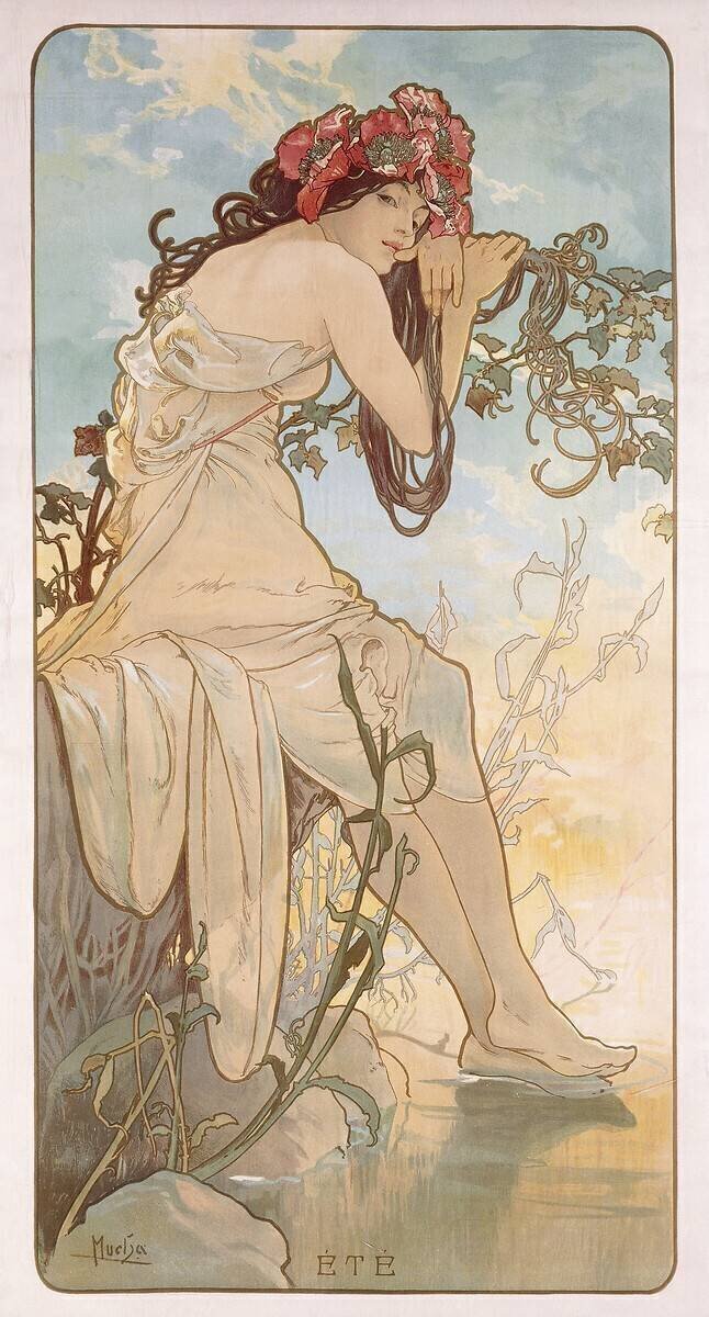 Summer Alfons Mucha