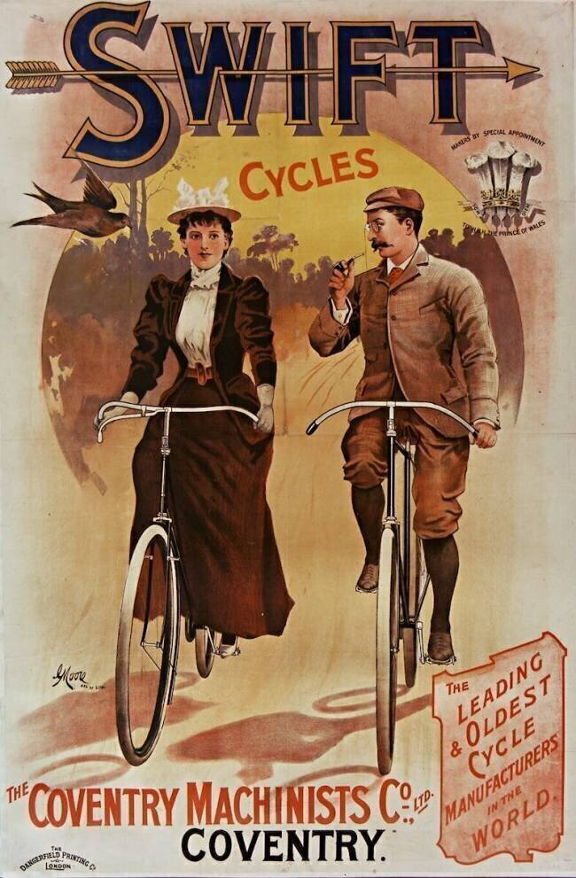 Swift Cycles . The Coventry Machinists C° Ltd, Coventry : the Leading & Oldest Cycle Manufacturers in the World George Moore