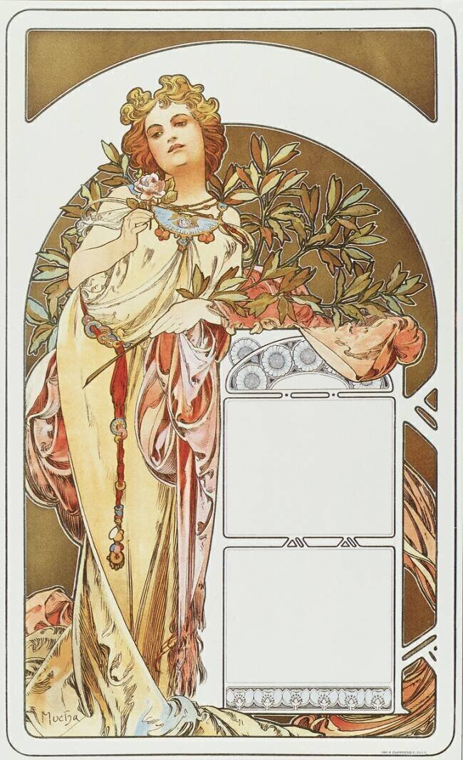 The calendar Alfons Mucha
