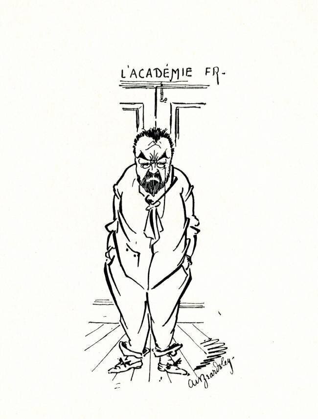 The exclusion of Emile Zola from the Academie Francaise Aubrey Beardsley