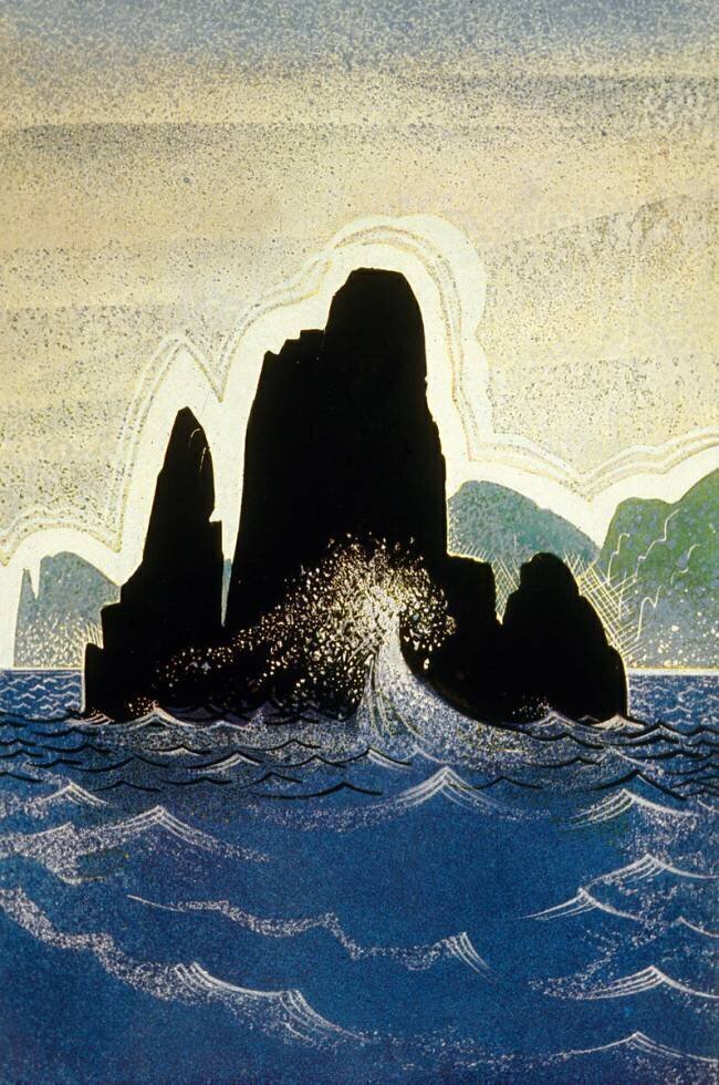 The Odyssey by Homer : the rock of Gortyne François-Louis Schmied