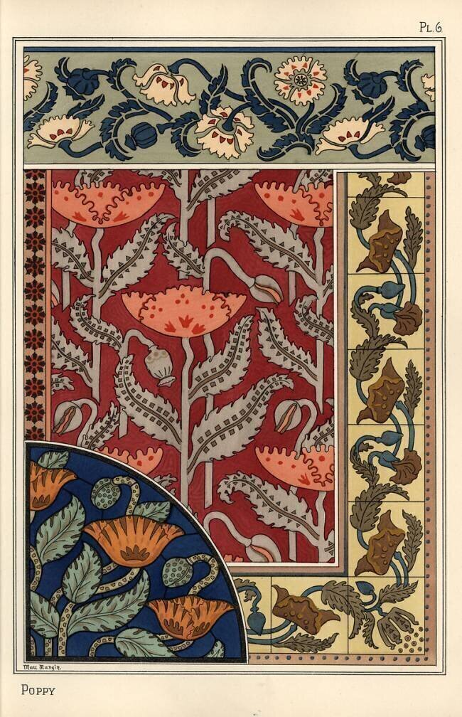 The poppy Eugène Grasset