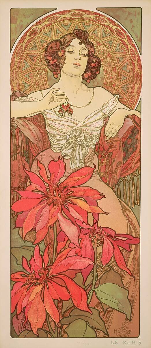 The Precious Stones: Ruby Alfons Mucha
