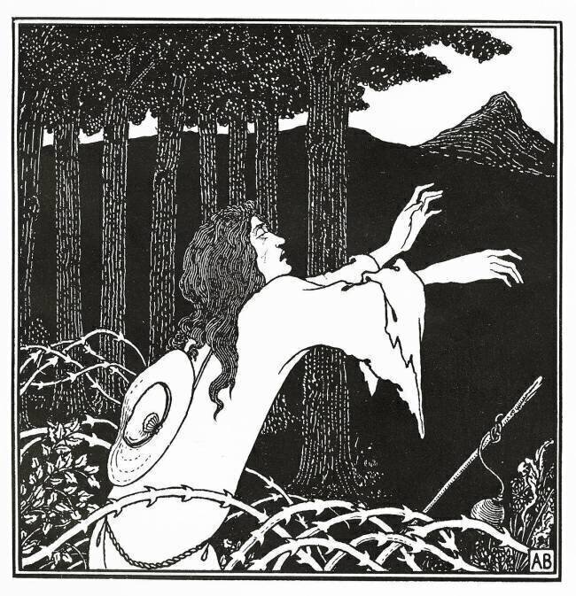The return of Tannhauser to the Venusberg Aubrey Beardsley